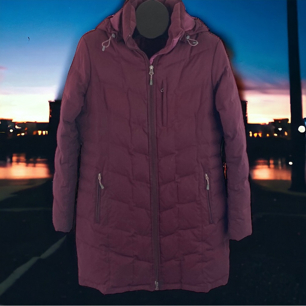 LANDS End Down Fill Women's Parka Coat M